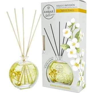 Botanic ambientador mikado aroma jamín blanco bote 75 ml efecto estimulante -