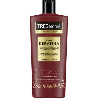 Champú Liso Keratina con aceite de marula botella 685 ml control del encrespamiento hasta 72h -