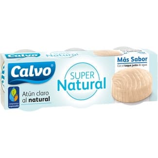 Atún claro Super Natural más sabor pack 3 lata 56 g neto escurrido -