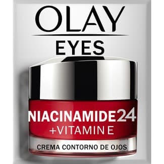 Niacinamida 24 + Vitamina E crema contorno de ojos hidratante y revitalizadora tarro 15 ml -