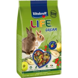 Life Dream alimento para conejos con frutas envase 600 g -