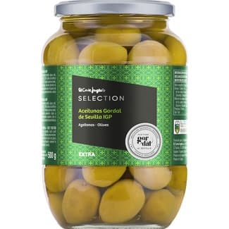 Aceitunas gordal IGP de Sevilla frasco 500 g neto escurrido -