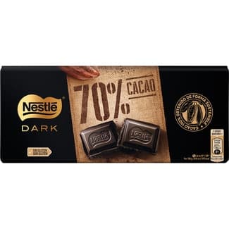 Chocolate negro 70% de cacao sin gluten tableta 120 g -