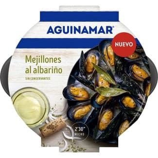 Mejillones cocidos al albariño bandeja 500 g -