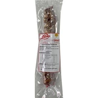 Chorizo vela extra picantón al vacío peso aproximado pieza 250 g -