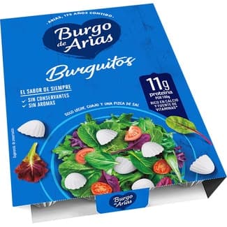 Burguitos queso fresco natural 24 unidades envase 108 g -