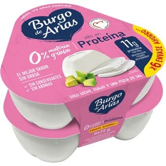 Queso fresco natural desnatado 0% m.g. mini pack 6 x 72 g envase 432 g -