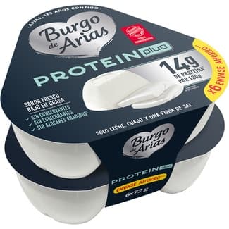 Protein Plus queso fresco alto en proteínas bajo en grasa sin azúcares añadidos pack 6 x 70 g envase 420 g -