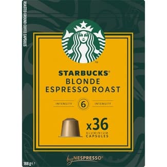Café espresso intensidad 6 Blonde estuche 36 cápsulas compatibles con máquinas Nespresso -