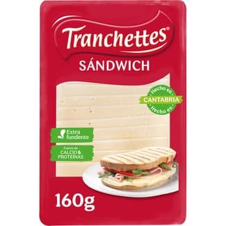 Queso fundido sándwich extra fundente en lonchas envase 160 g -