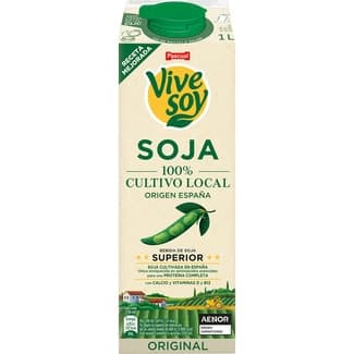 Bebida de soja clásica alto contenido en proteínas vegetales 100% vegetal brik 1 l -