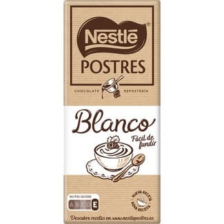 Chocolate blanco para repostería fácil de fundir tableta 170 g -