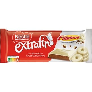 Chocolate blanco con relleno de galleta filipinos tableta 84 g -