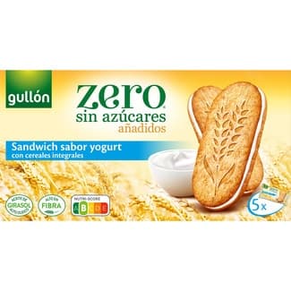 Galletas sandwich sabor yogurt con cereales integrales sin azúcares añadidos paquete 220 g -