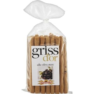 Griss D'or grissinis con aceitunas negras bolsa 250 g -