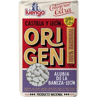 Origen alubia blanca riñón extra IGP de la Bañeza-León paquete 1 kg -