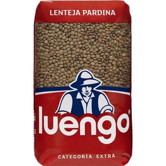 Lenteja pardina paquete 1 kg -