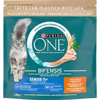 Senior pienso para gatos senior con pollo bolsa 1,5 kg -
