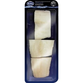 Filetes de bacalao bandeja 400 g neto escurrido -