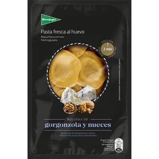 Pasta fresca soles al huevo rellena de gorgonzola y nueces envase 250 g -