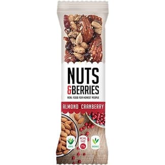 Barrita ecológica con almendras y arándanos envase 30 g -