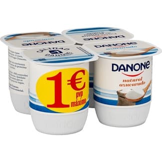 Yogur natural azucarado pack 4 unidades 120 g -