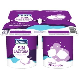 Sin lactosa natural azucarado pack 4 unidades 125 g -