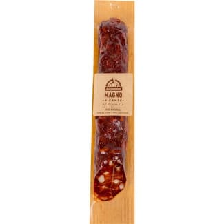 Magno chorizo picante picado grueso 100% natural sabor intenso peso aproximado pieza 675 g -
