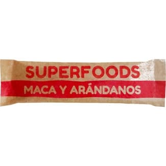 Superfoods barrita de maca y arándanos ecológica sin gluten y sin lactosa envase 30 g -