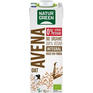 Bebida de avena integral ecológica 0% azúcar envase 1 l -