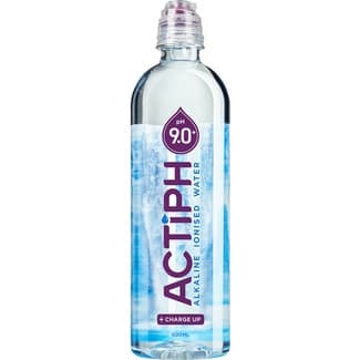 Agua alcalina ionizada pH 9.0 botella 600 ml -