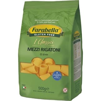 I Classici Mezzi Rigatoni pasta sin gluten envase 500 g -
