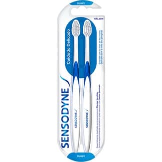 Cepillo de dientes Cuidado Delicado suave blister 2 unidades -