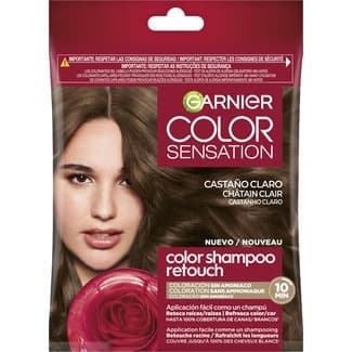 Tinte temporal sin amoniaco Color Shampoo Retouch Castaño Claro sobre 1 unidad -