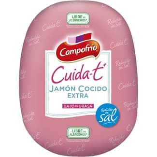 Cuida-t+ jamón cocido extra bajo en grasa reducido en sal -