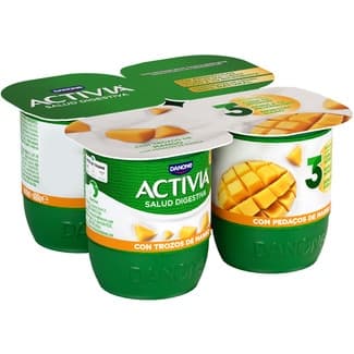 Bífidus con trozos de mango pack 4 unidades 120 g -