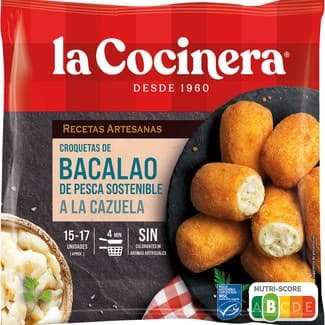 Croquetas de cazuela de bacalao bolsa 500 g -