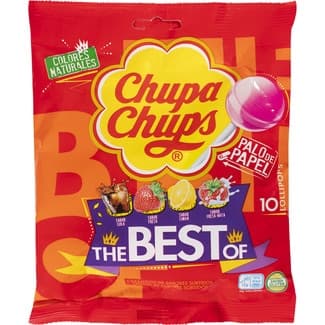 The Best of caramelos con palo surtidos sin gluten bolsa 10 unidades -