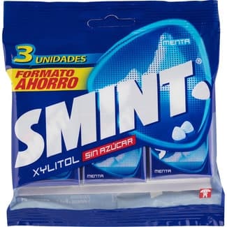 Caramelos duros sin gluten y sin azúcar sabor menta formato ahorro pack 3 unidades envase 24 g -