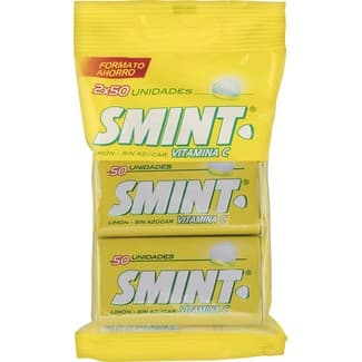 Caramelos duros sin gluten y sin azúcar sabor limón con vitamina C pack 2 unidades 35 g formato ahorro pack 2x 50 unidades -
