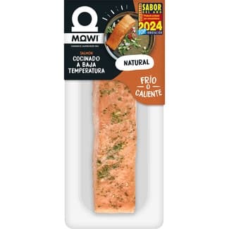 Salmón cocinado a baja temperatura al Natural bandeja 125 g -
