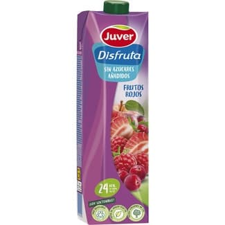 Bebida de zumo de frutos rojos y manzana a partir de concentrado sin azúcares añadidos brik 1 l -