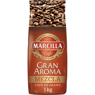 Café en grano mezcla paquete 1 kg -