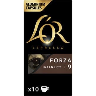 Café Forza intensidad 9 estuche 10 cápsulas compatibles con máquinas Nespresso -