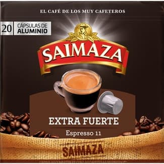 Café Espresso Extra Fuerte intensidad 11 estuche 20 cápsulas compatibles con máquinas Nespresso -