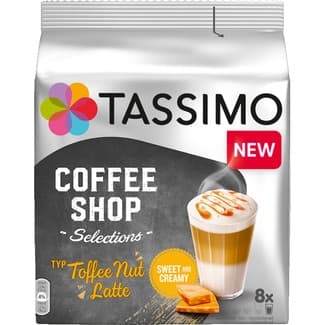 Café espresso sabor caramelo con nueces y con suave espuma de leche Coffe Shop estuche 8 cápsulas -