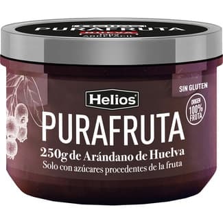 Mermelada de arándano de Huelva sin gluten frasco 250 g solo con azúcares procedentes de la fruta -