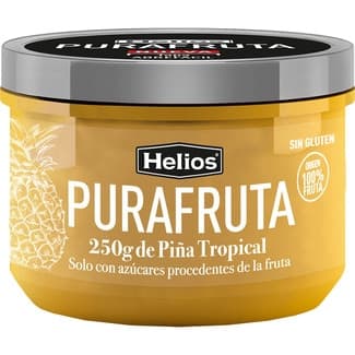 Mermelada de piña tropical sin gluten frasco 250 g solo con azúcares procedentes de la fruta -