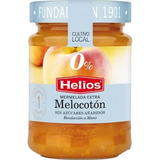 Mermelada extra de melocotón sin azúcares añadidos frasco 280 g -