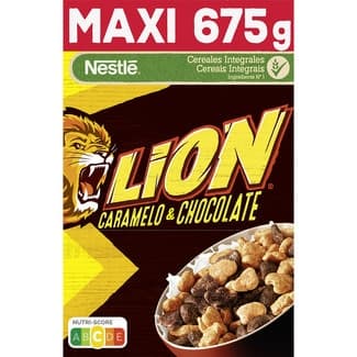 Cereales de desayuno integrales con caramelo y chocolate sin aceite de palma paquete 675 g -